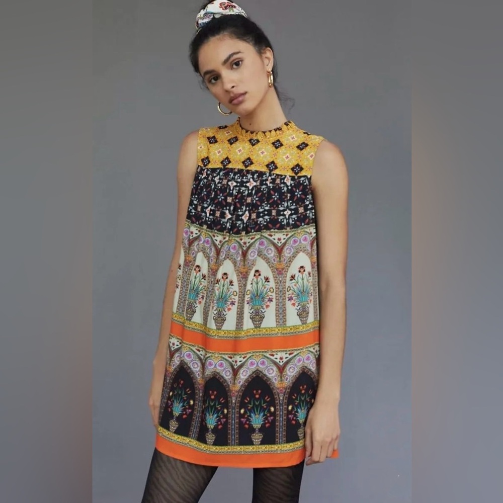 NWOT Anthropologie Ivy Shift Boho Mini Dress
